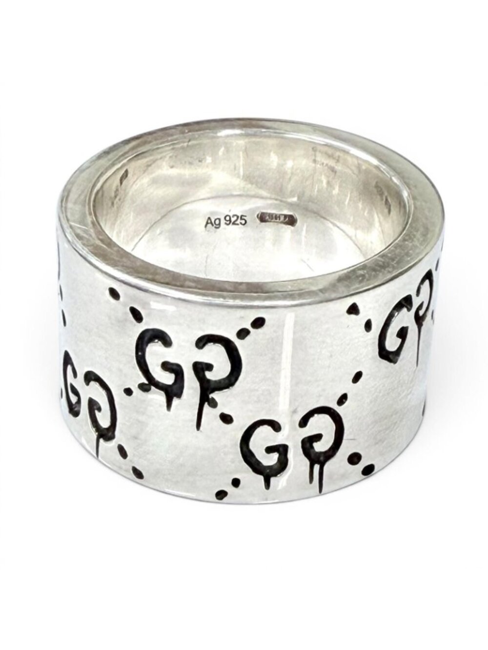 Gucci 925 Ghost Ring Wide Silver - Picture 5 of 11